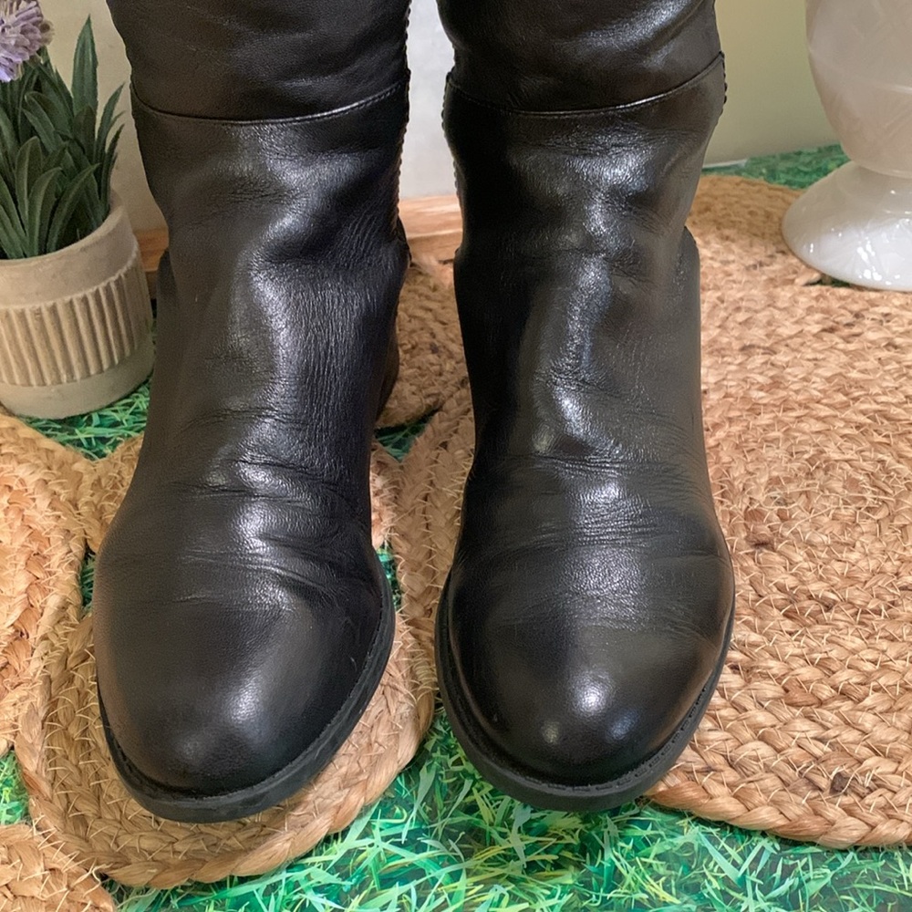 Vince Camuto Black Over the Knee Boots Sleek and Versatile - Picture 2 of 15